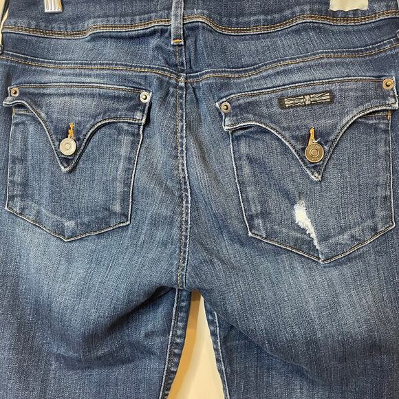 Hudson Collin Flap Skinny Distressed Jeans Sz 29 - Picture 7 of 9